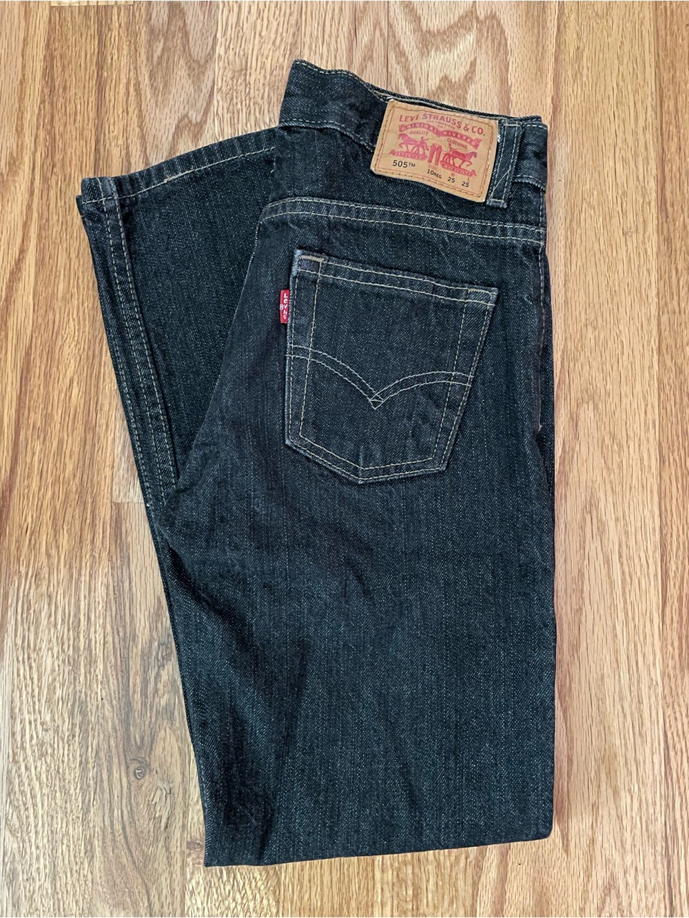Levi's Kids Boys Size 10 Regular Dark Straight Leg Jeans